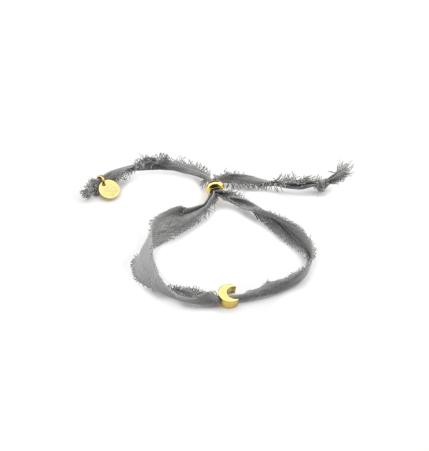 Armband Herz/Mond - grau