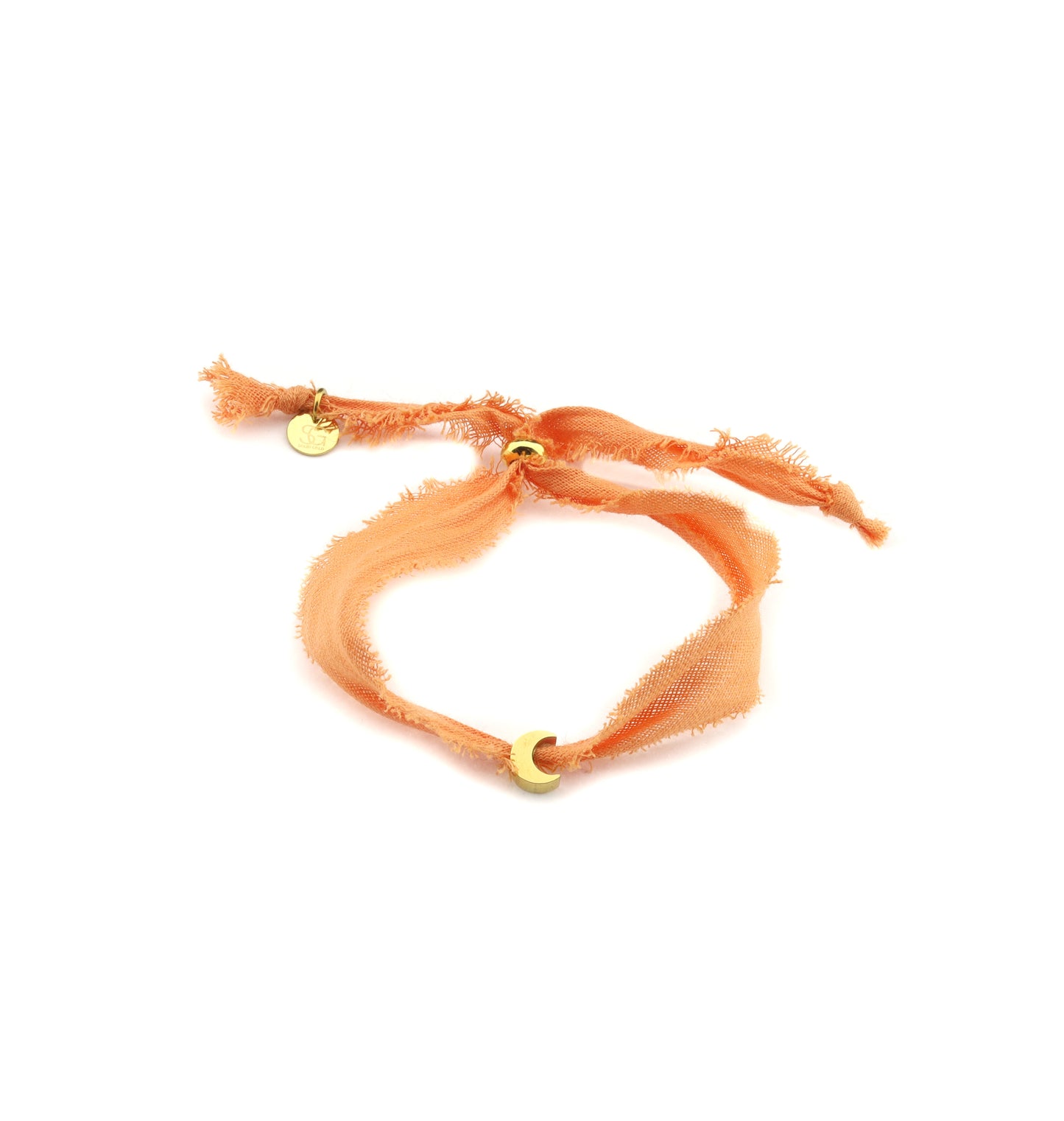 Armband Hartje/Maantje - oranje