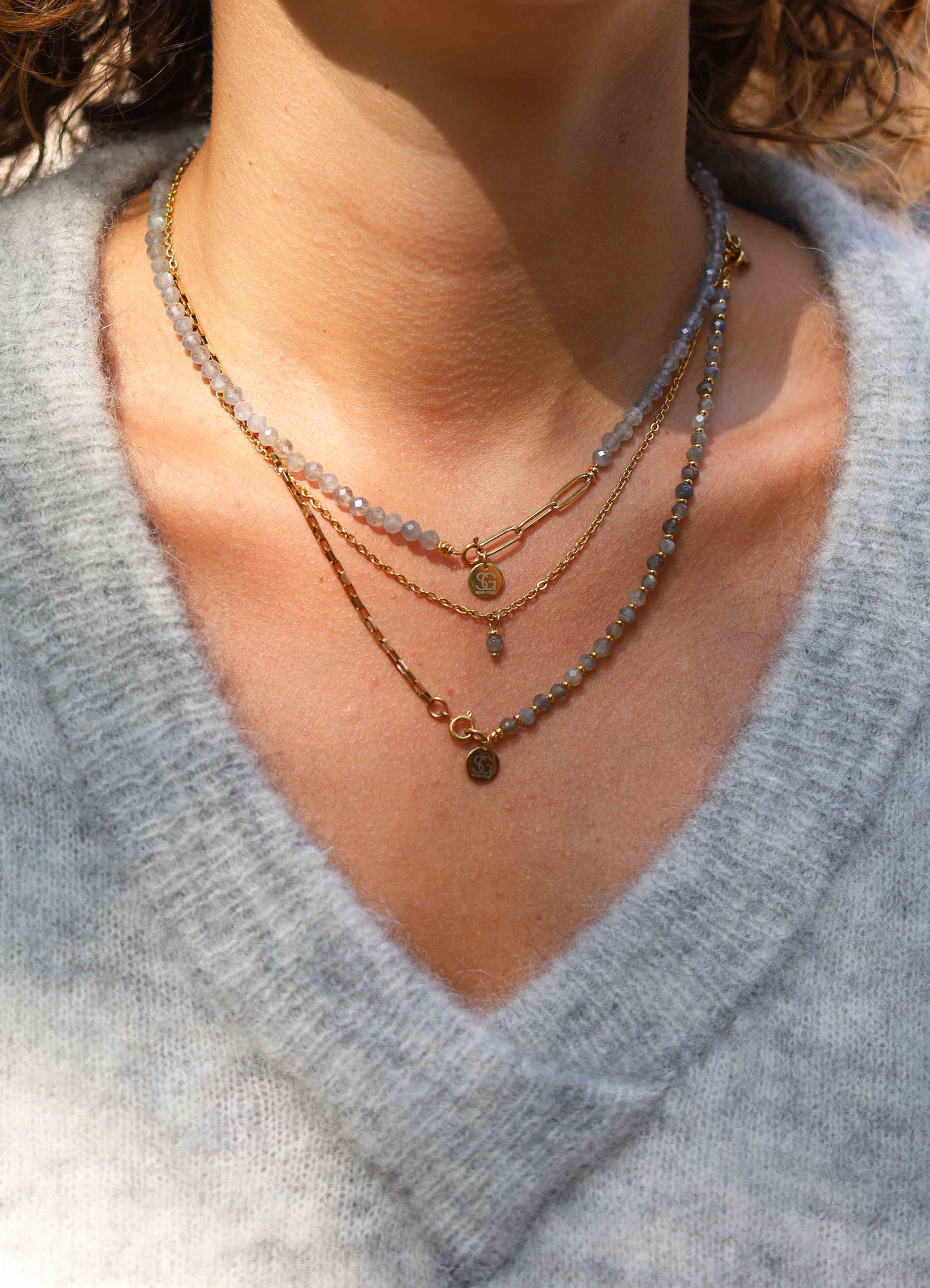 Ketting Solé kort - (4mm facet)