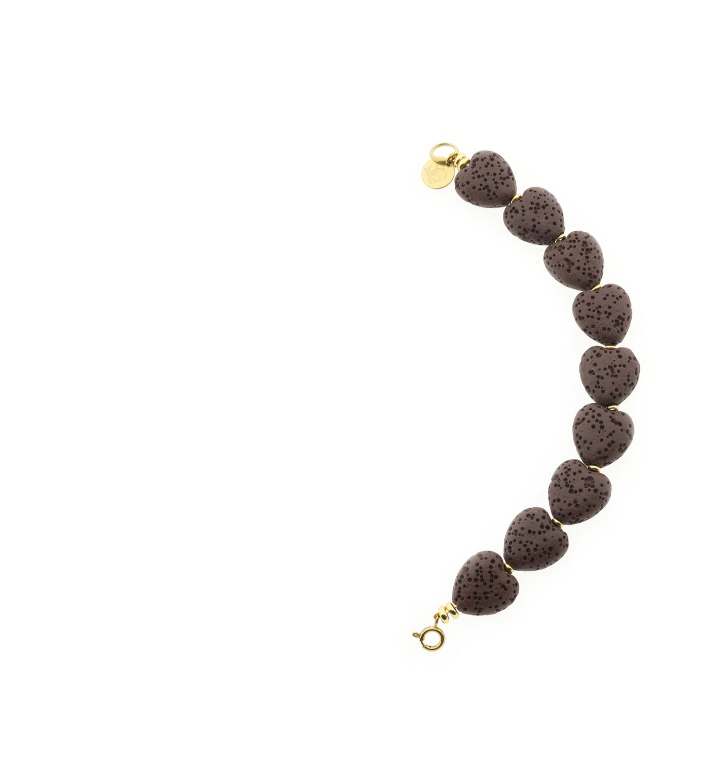 Edelsteen tussenstuk ketting - Lava Love (14mm)