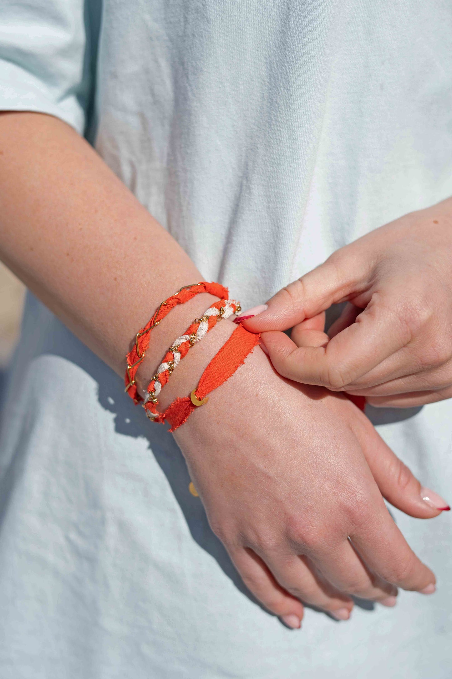 Armband Wave - koraal