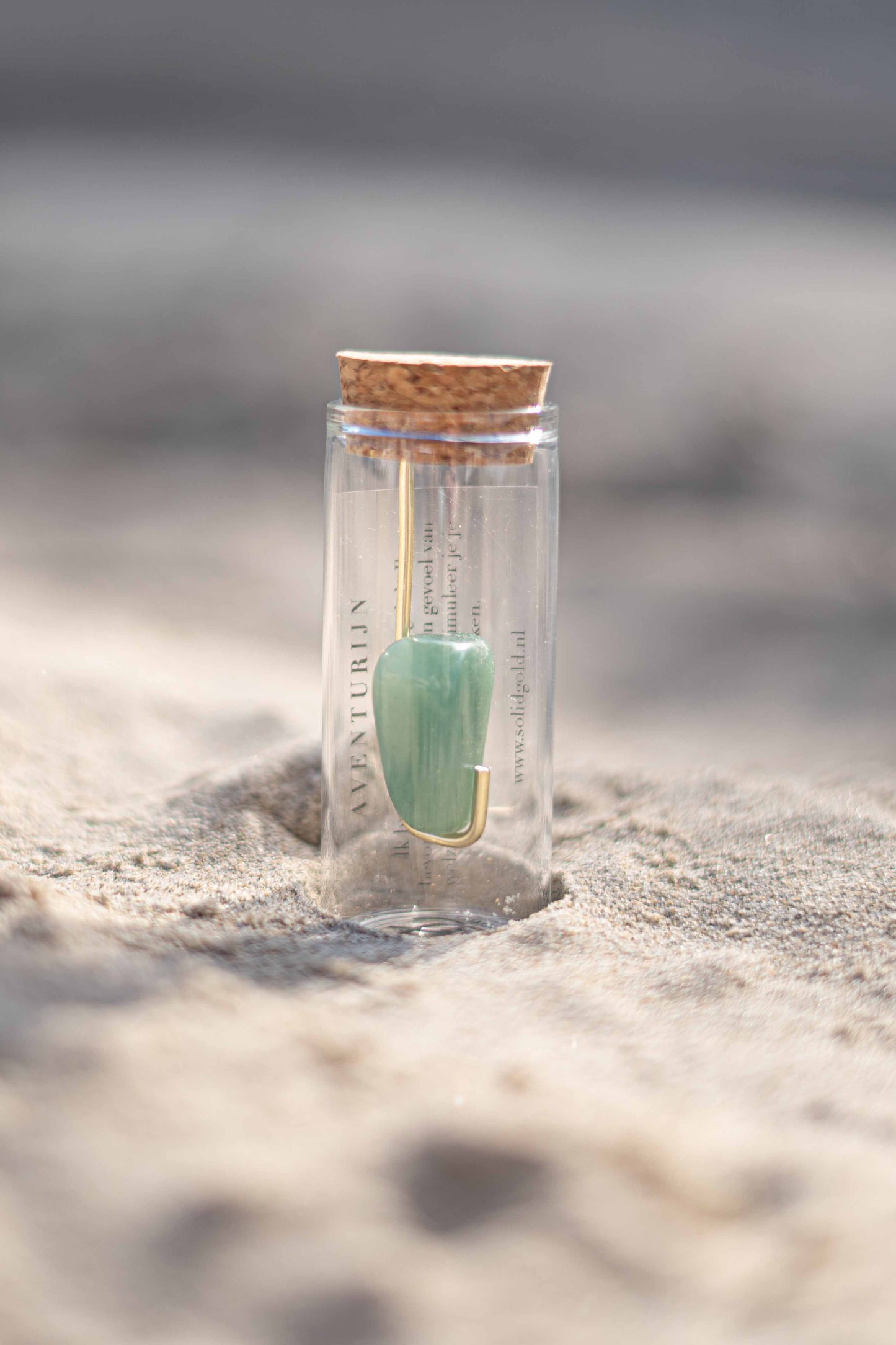 Bottle of gemstone - aventurine