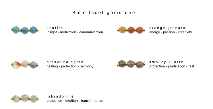 Ketting Joia - (4mm facet)