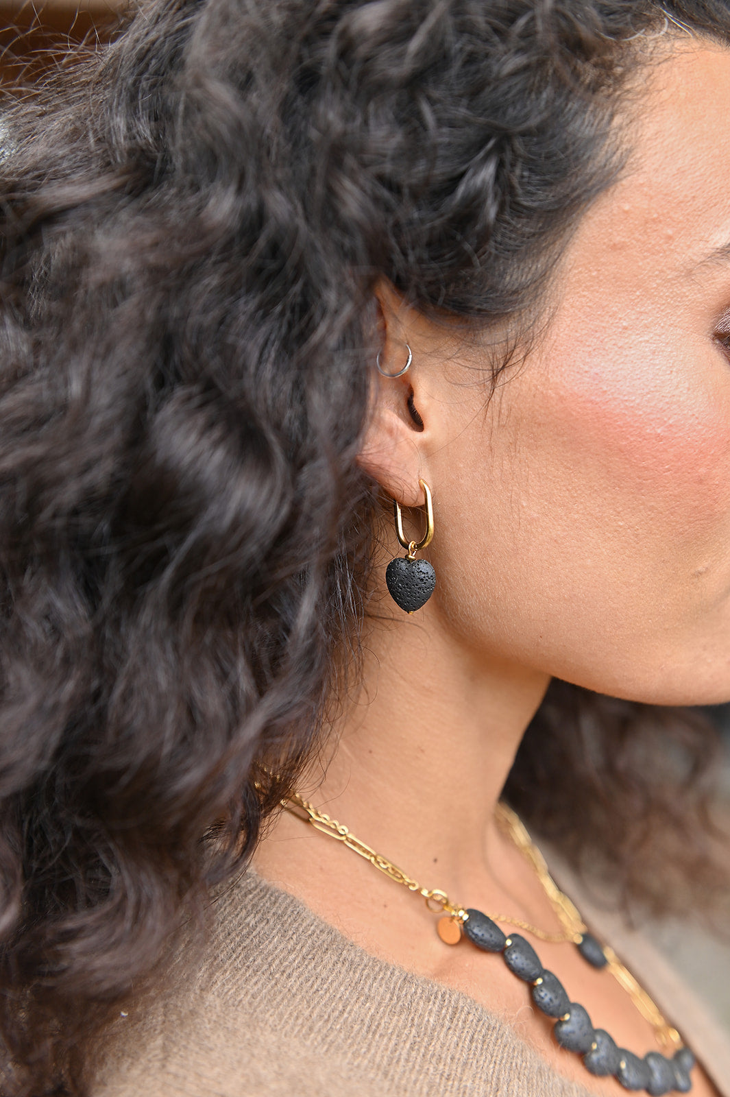 Edelsteinohrring (4mm)