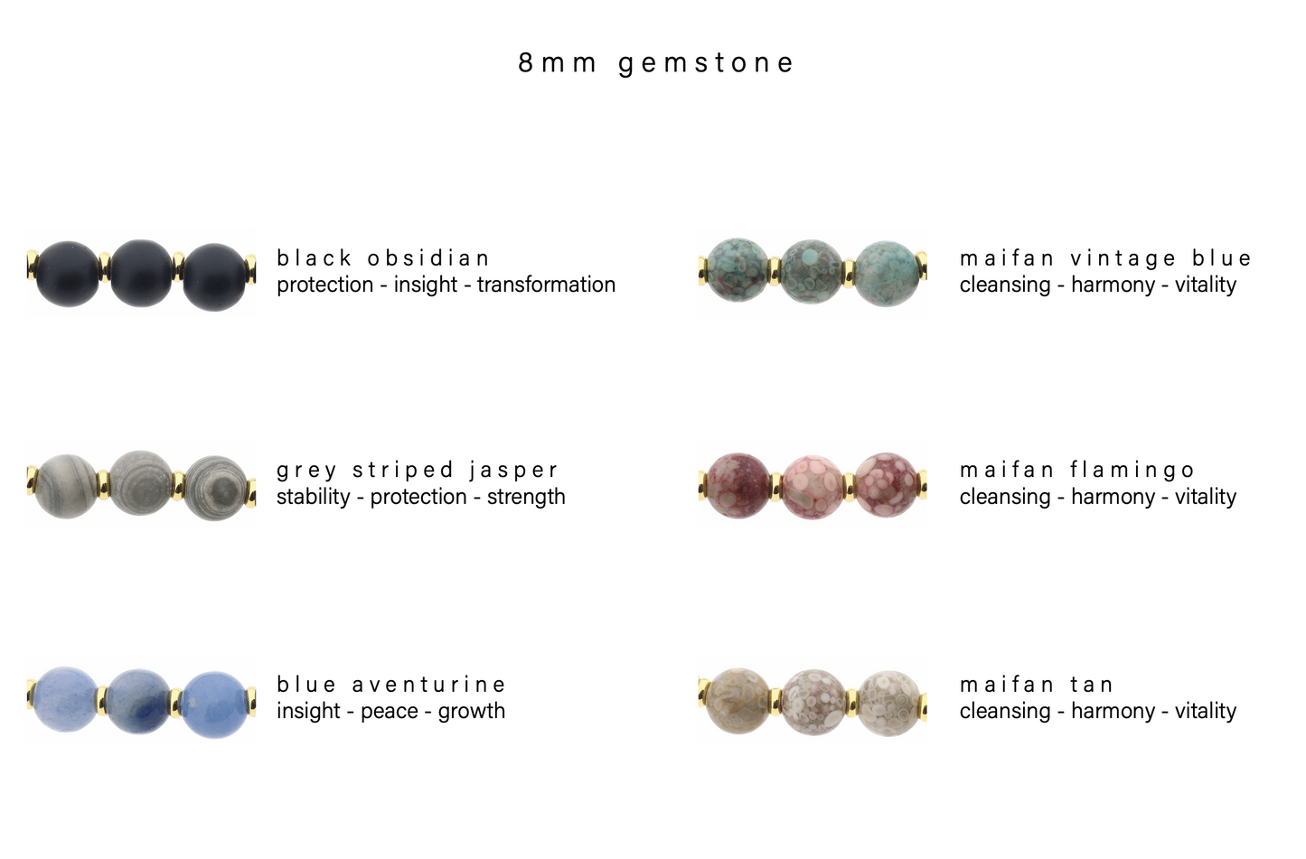 Halskette Deva kurz (8mm)