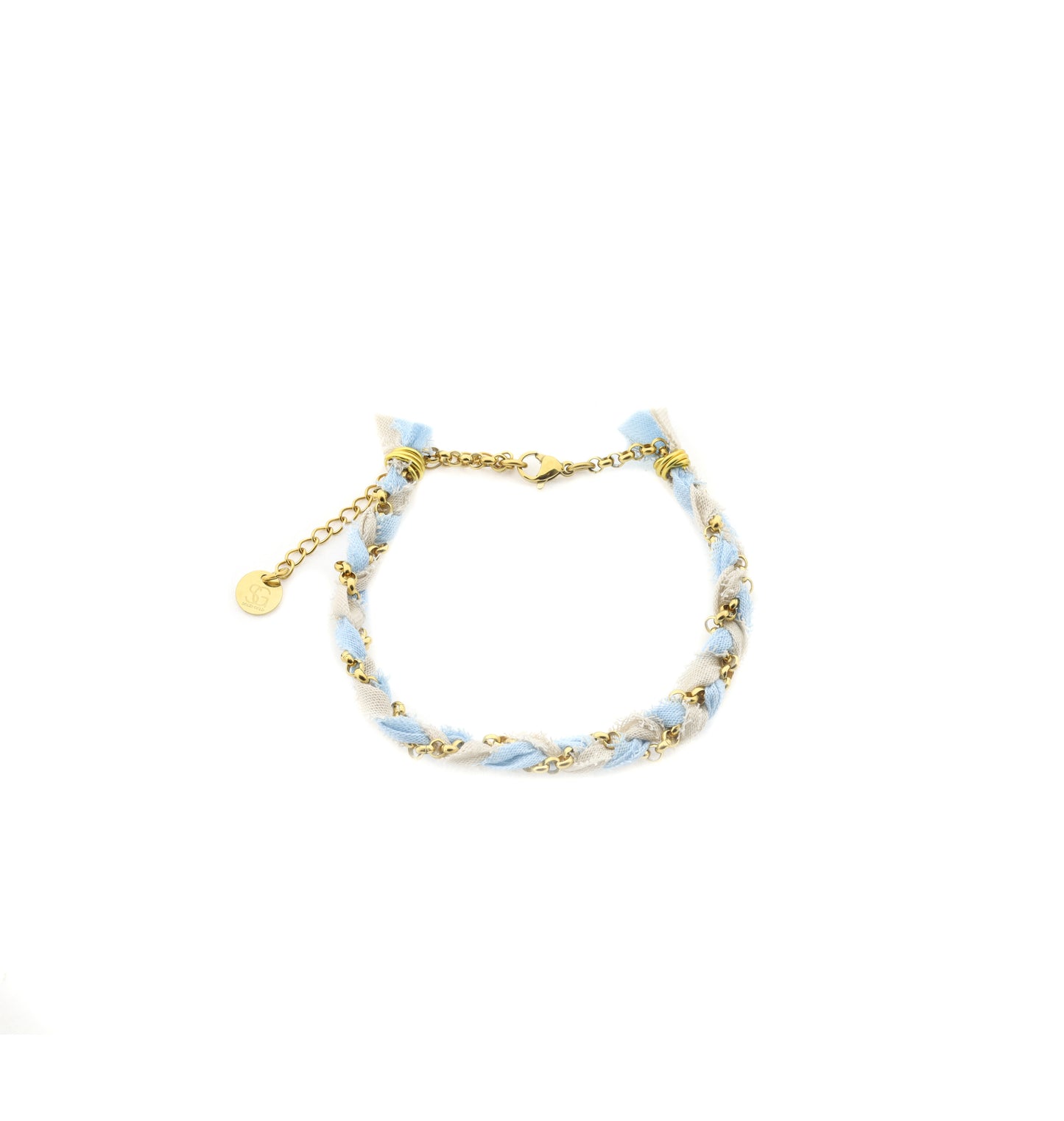 Armband Braid - licht blauw