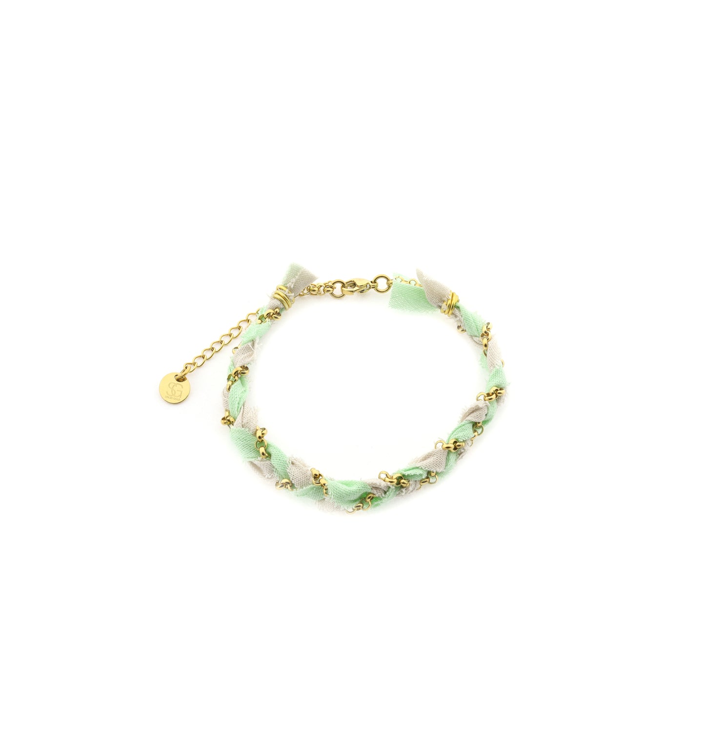 Bracelet Braid - mint green