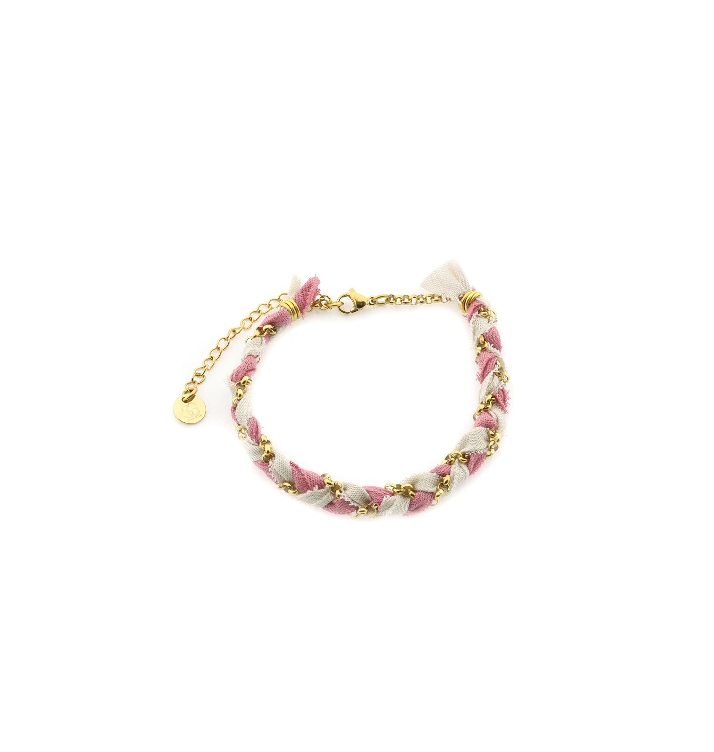 Armband Zopf - altrosa