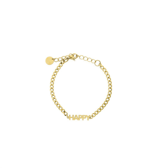 armband met tekst (magic, happy, lucky)