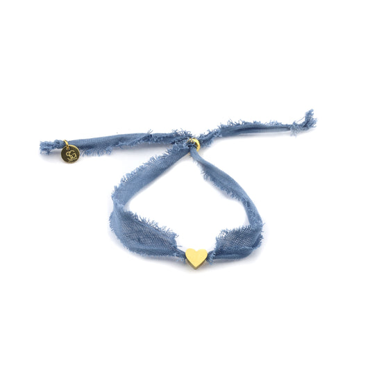 Bracelet Heart/Moon - blue