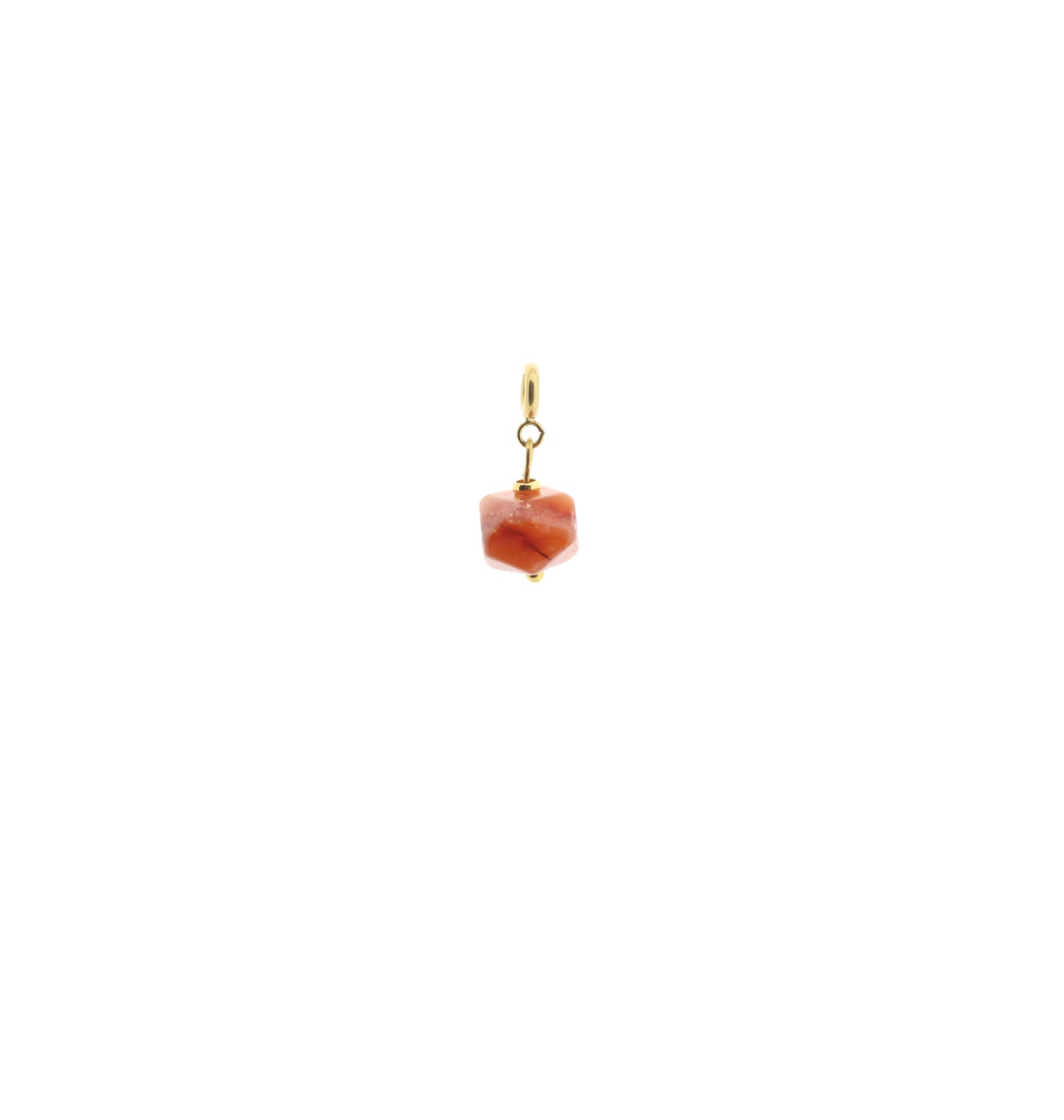 Gemstone spacer necklace (4mm)