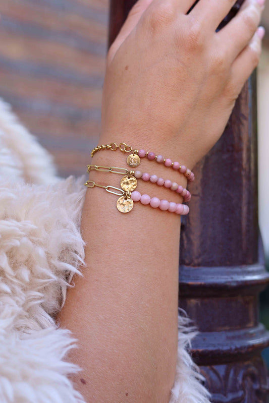 Edelsteen tussenstuk armband (4mm)