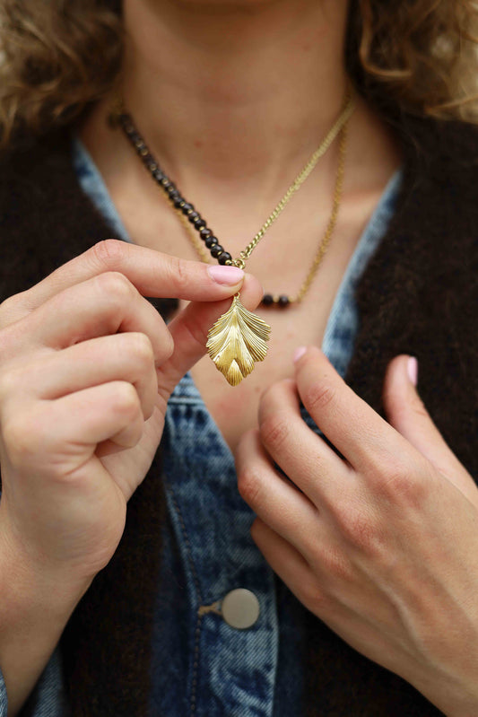 Pendant - heart coin