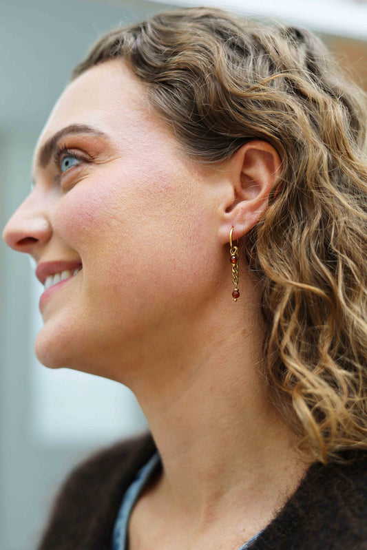 Gemstone earring - Zina (4mm)
