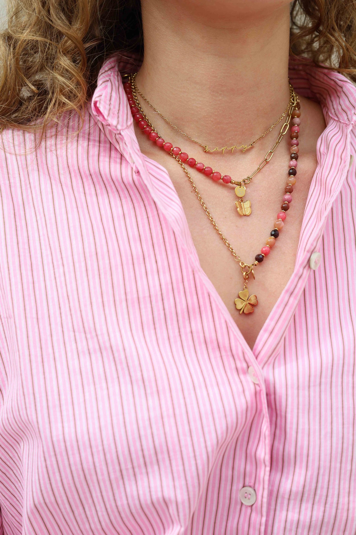 Pendant - heart coin