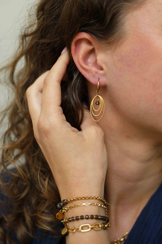 Gemstone earring - Isha (4mm)