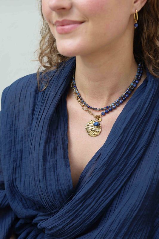 Pendant - heart coin