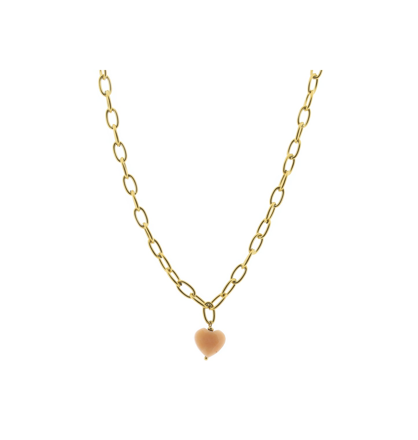 BELOVED KETTING - dames rvs edelsteen ketting - aventurijn - maansteen - labradoriet