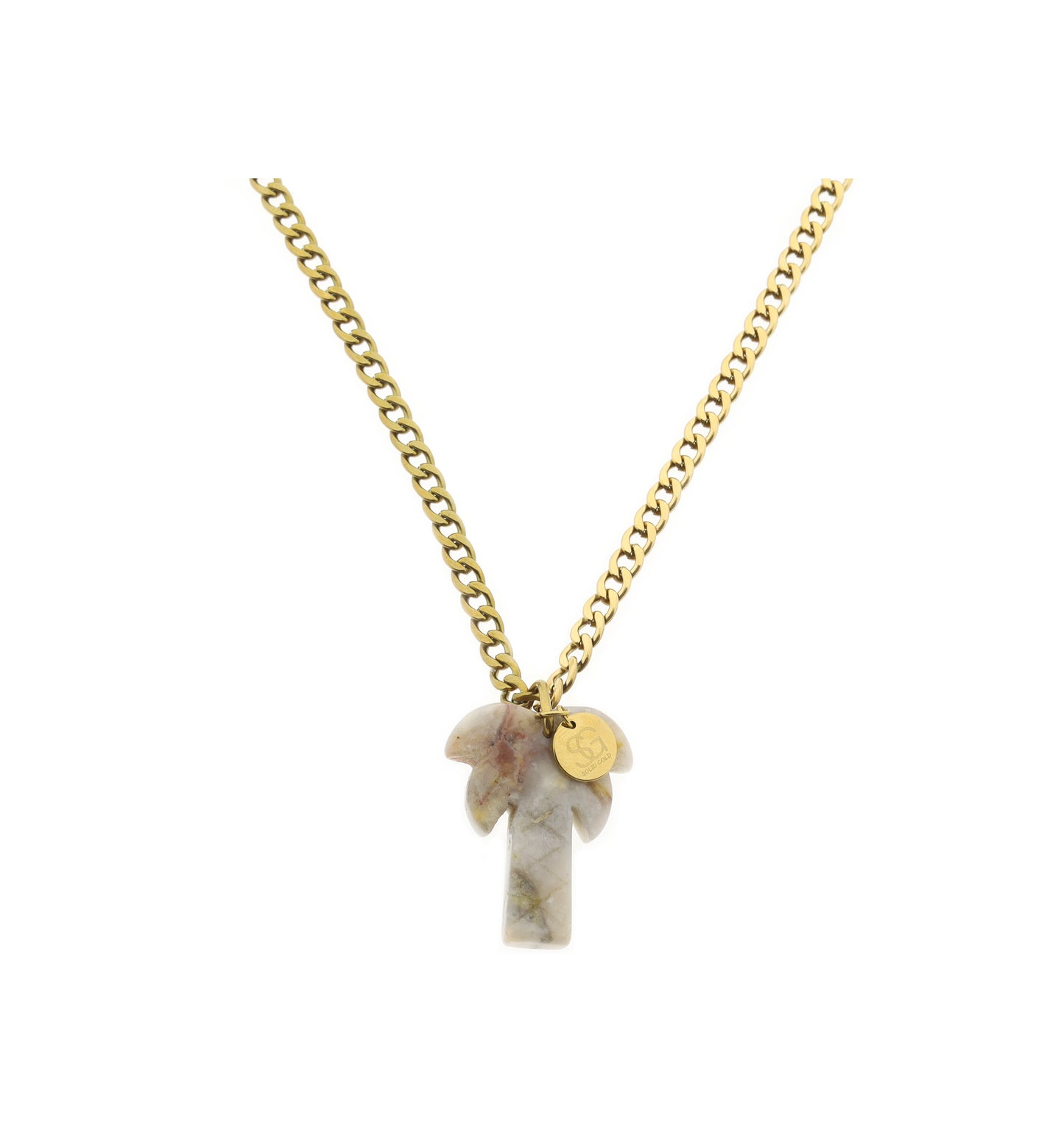 Ketting edelsteen - palmboom