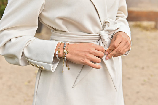 Edelsteen tussenstuk armband (6mm)