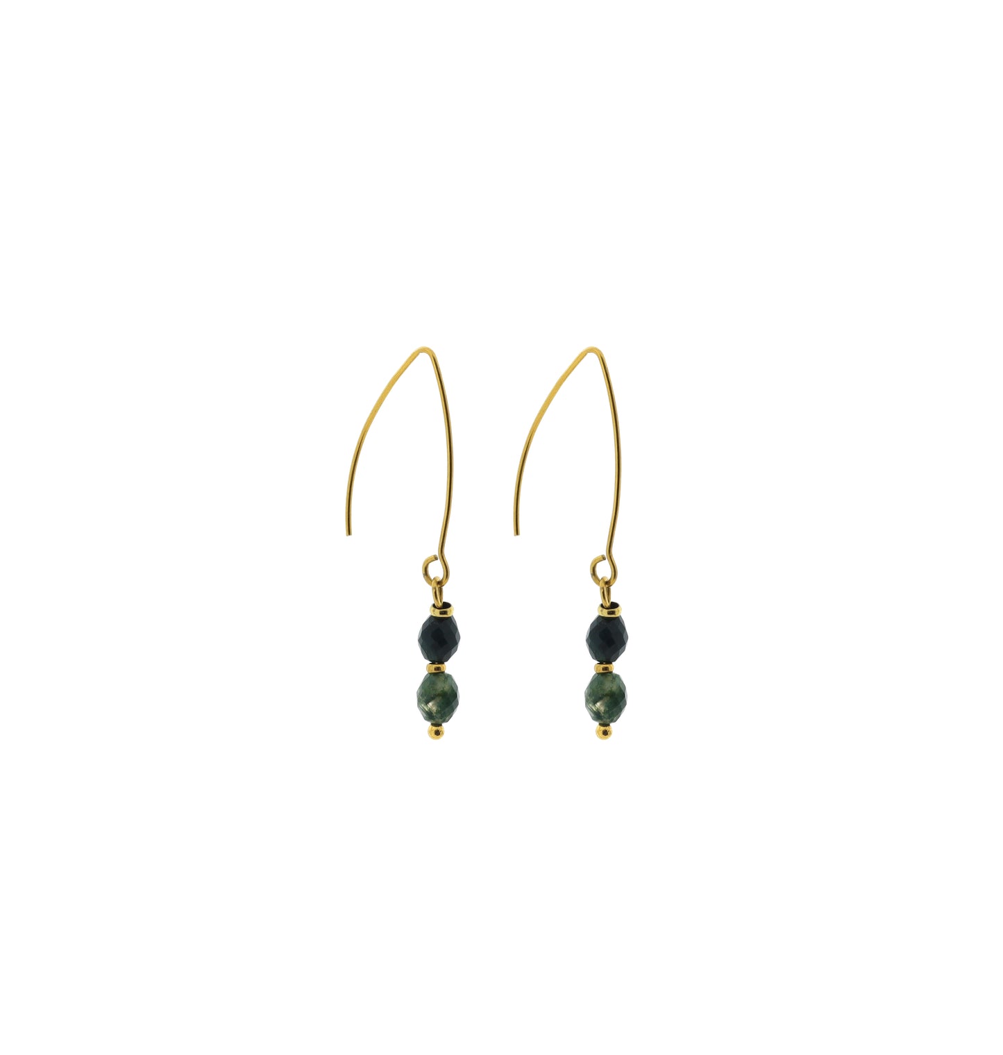 Edelsteen Earhook (oval facet 5x6mm)