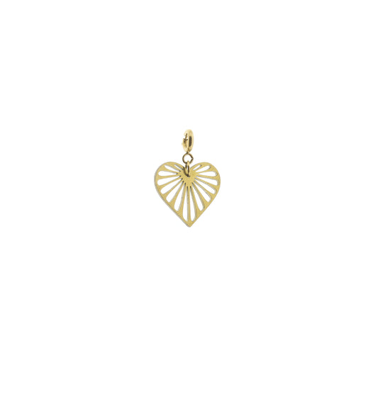 Pendant - heart coin