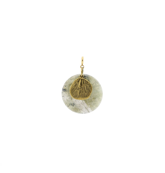 Pendant - heart coin