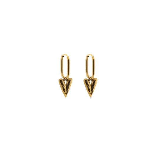 Gemstone earring - Coin (6mm)