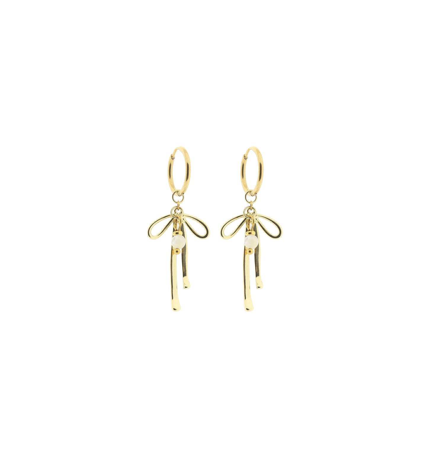 Edelsteen oorbel - Bow (4mm)