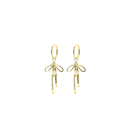 Edelsteen oorbel - Bow (4mm)