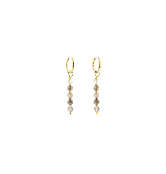 Edelsteen oorbel Isha (4mm facet)