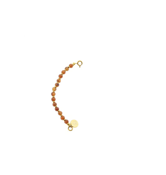 Edelstein-Abstandsarmband (4 mm Facette)