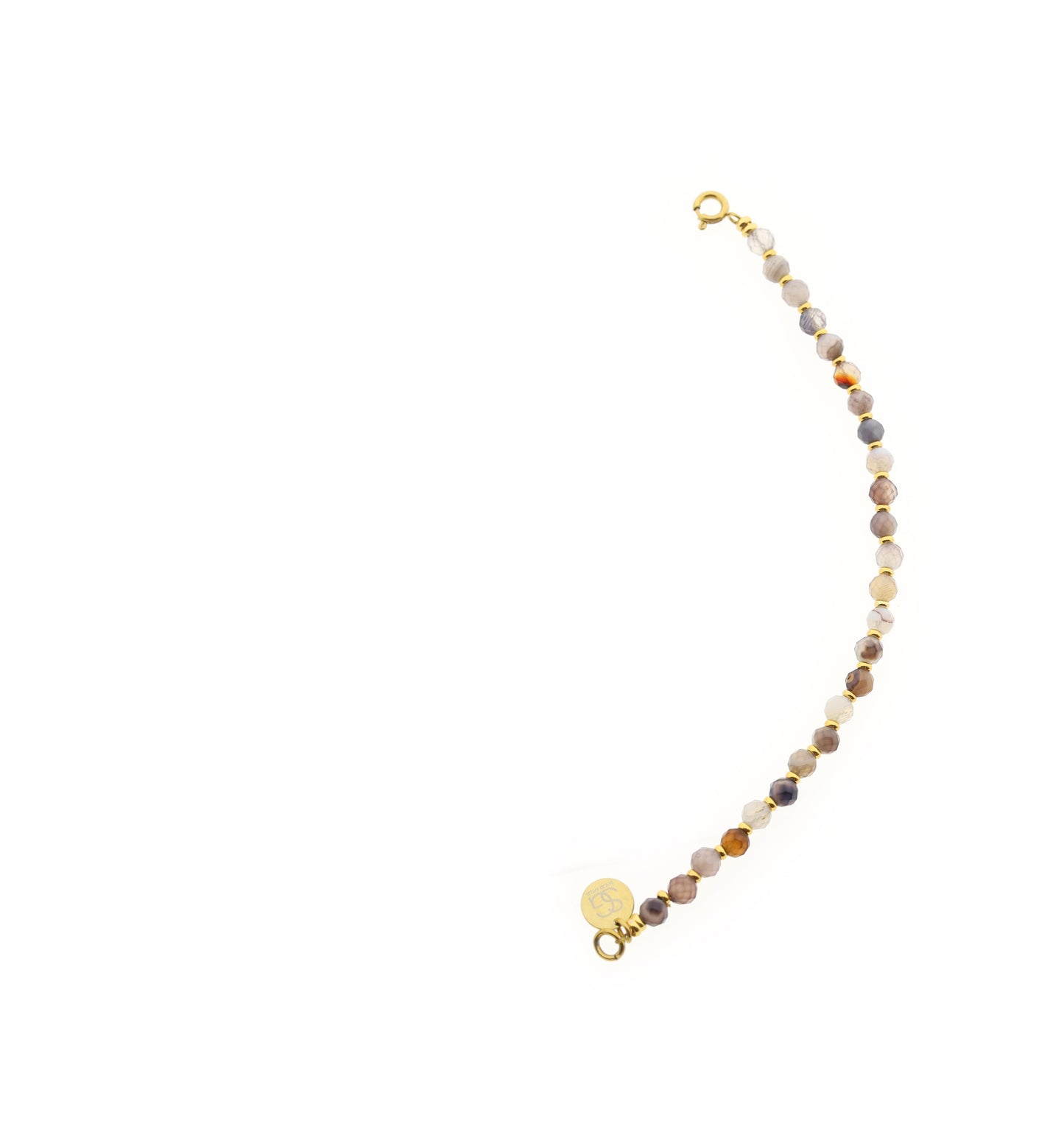 Edelsteen tussenstuk ketting (4mm facet)