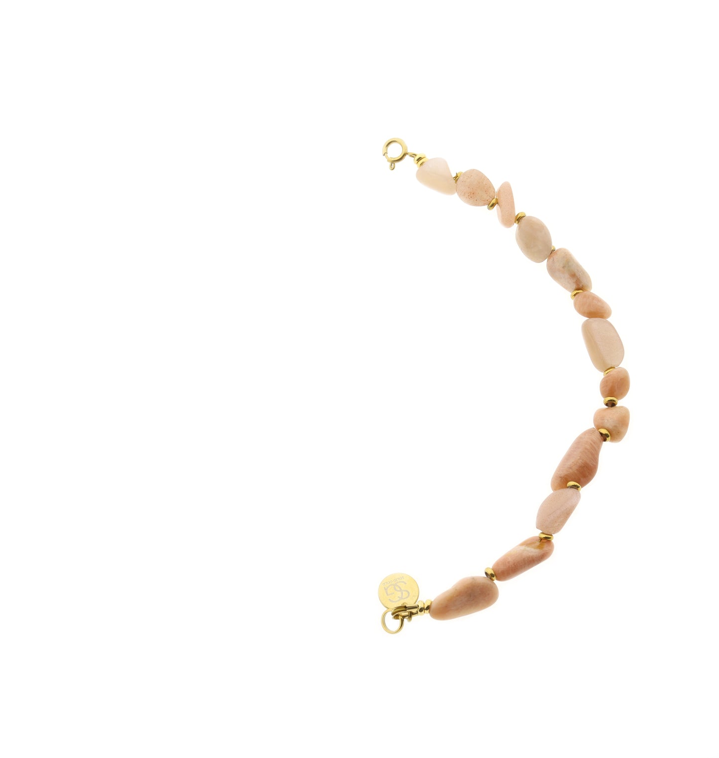 Gemstone spacer necklace (4mm)